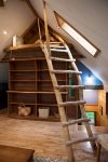 Our handcrafted curved loft ladder